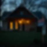 Detailed view of a foreclosed property