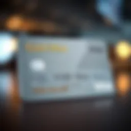 A close-up view of the Cash Wise Visa Platinum Card showcasing its sleek design