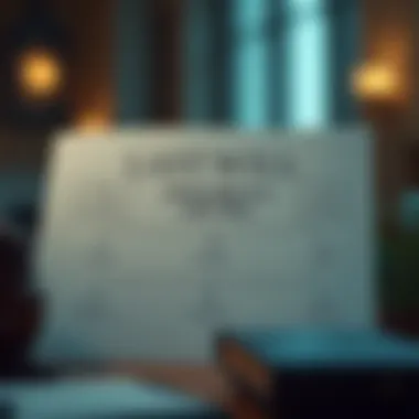 Diagram showing the structure of a last will