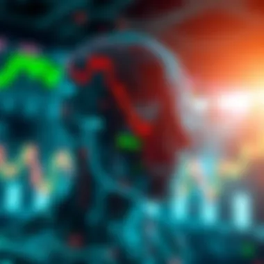 Psychological aspects of trading depicted through abstract art