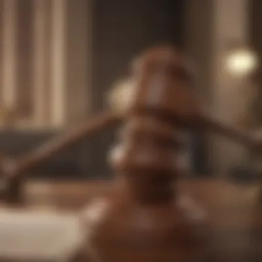 Gavel symbolizing legal implications