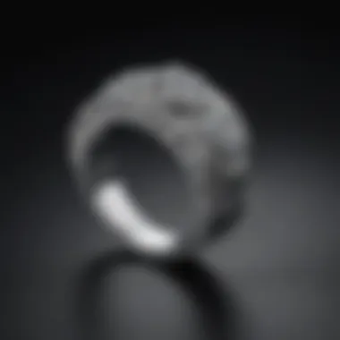 An artistic representation of platinum rings, showcasing the metal's durability and prestige.