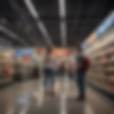 Customer Engagement at Walmart Stores Walmart store showcasing customer engagement