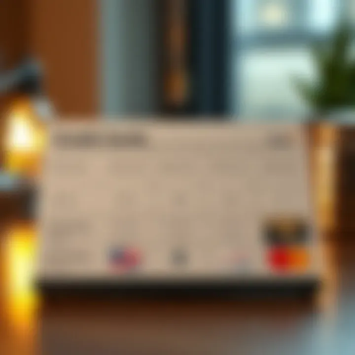 Comparison chart of BankAmericard Rewards with other credit cards