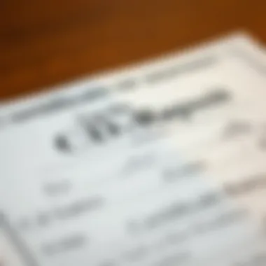 Certificate of Deposit Document Close-up of a Certificate of Deposit document