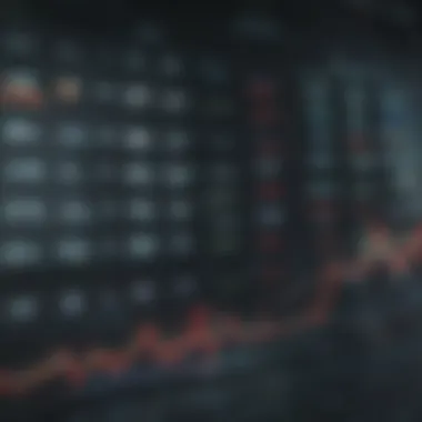 Visual Representation of Stock Market Trends Stock market trends represented visually