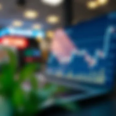 Graph showcasing financial performance implications