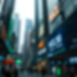 Elegant depiction of NASDAQ stock market dynamics