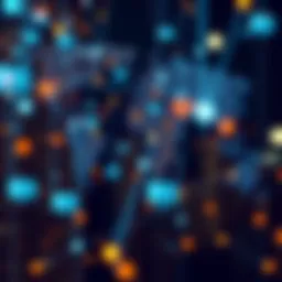 Global financial network represented in digital format