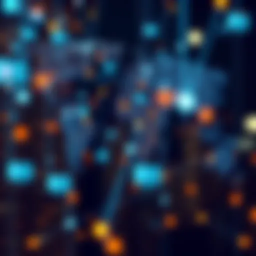 Global financial network represented in digital format