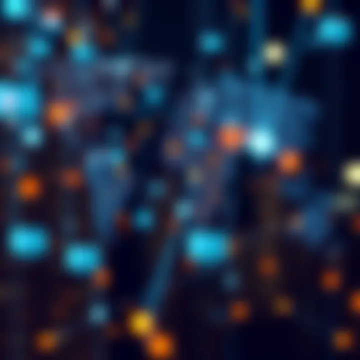 Global financial network represented in digital format