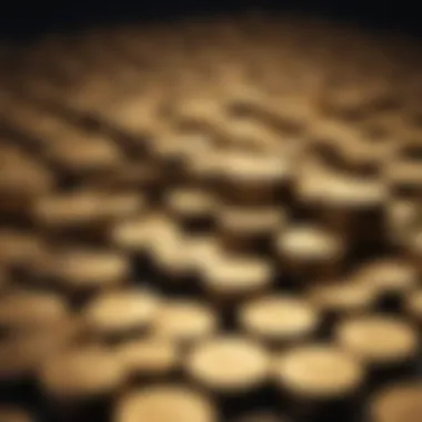 Market Dynamics of Gold A close-up view of gold coins and bars illustrating market dynamics