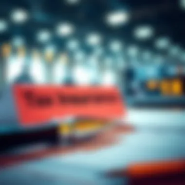 Visual representation of federal and state tax regulations affecting business insurance