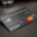 A close-up view of the First Premier Bank Platinum Mastercard showcasing its design and features.