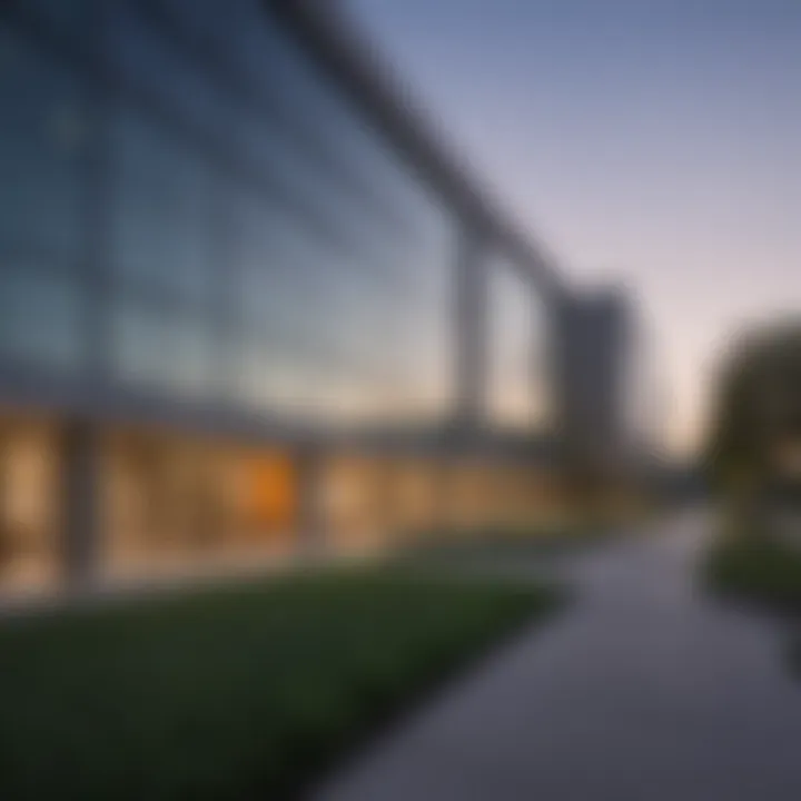 Kelley School of Business building showcasing its modern architecture