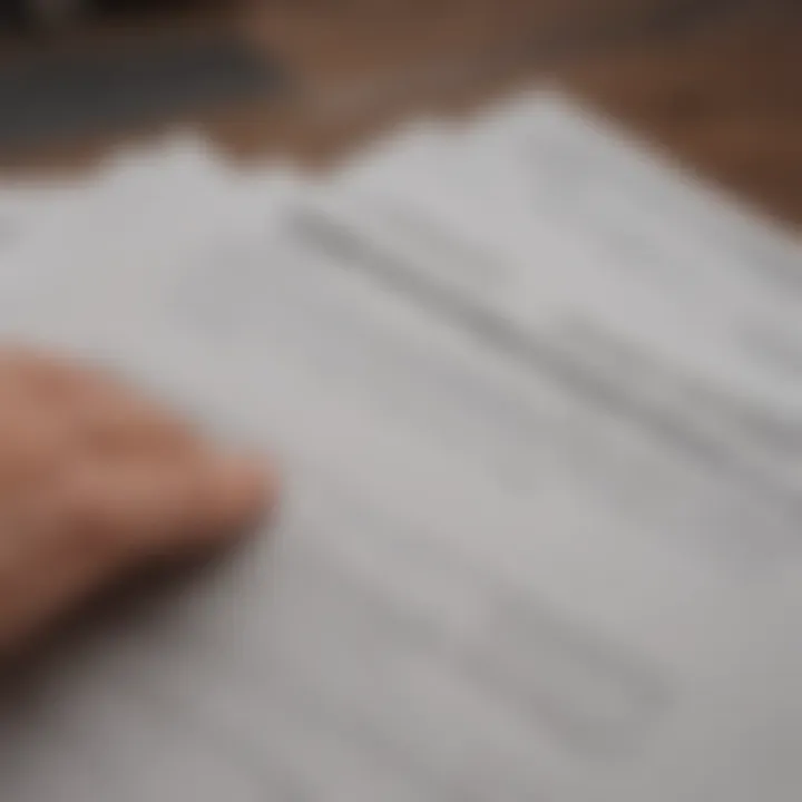 Close-up of a hand holding a life insurance document