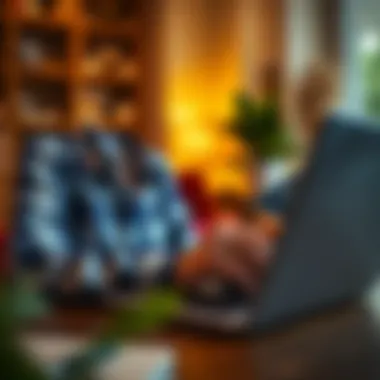 A person comparing credit card offers on a laptop