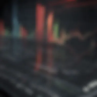 Graph depicting stock market trends
