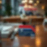 Costco Credit Card at Dining Table Illustration of a Costco credit card beside a dining table