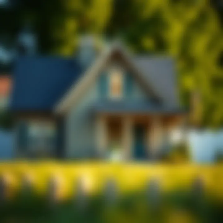 Visual representation of home loan refinancing options