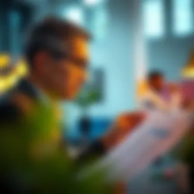 A thoughtful individual assessing financial documents