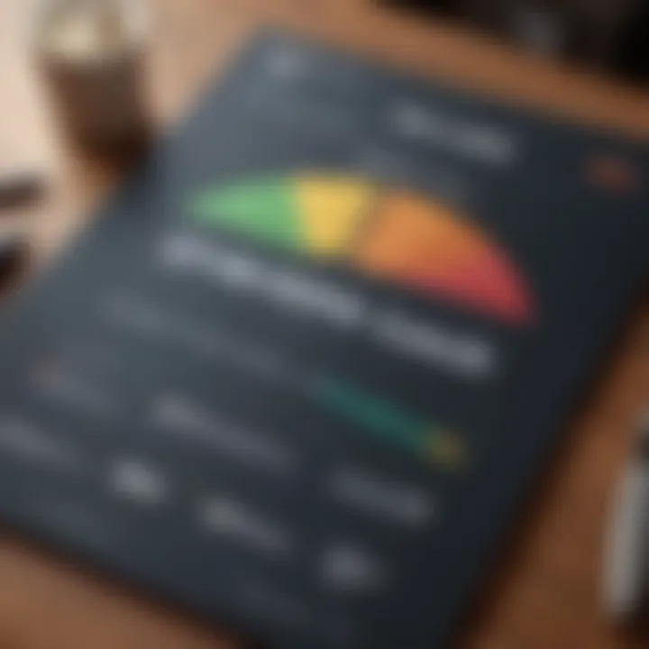 A conceptual image of a credit report with highlighted positive metrics.