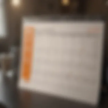 Timely Payment Management A graphical representation of a calendar highlighting due dates and payment schedules.