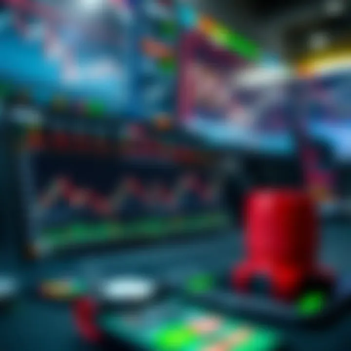 Risk management tools displayed on a screen