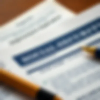 A close-up of Social Security application paperwork