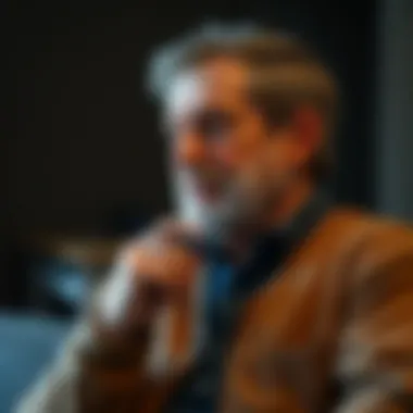 A thoughtful individual contemplating retirement options