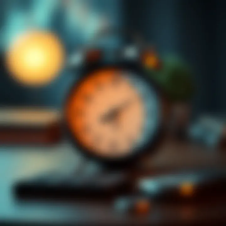 A clock symbolizing the timing of benefit applications