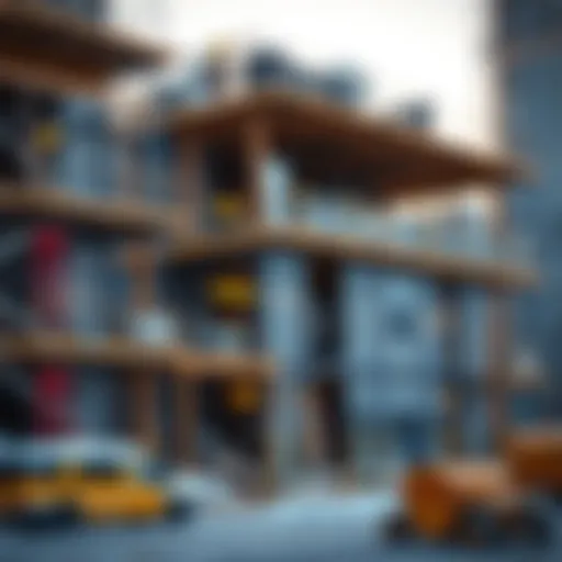 A visual representation of construction financing concepts