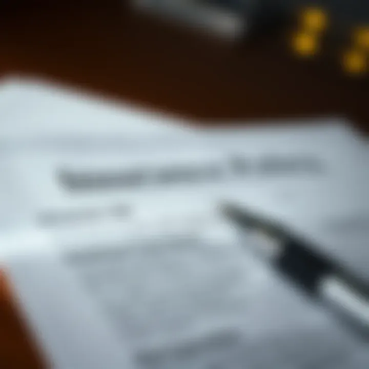 Conceptual image of insurance policy document