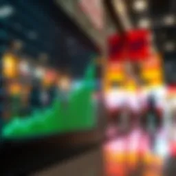 Graph depicting retail sales growth trends