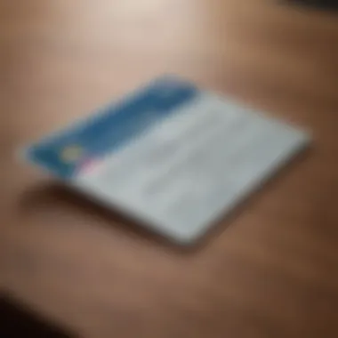 Social Security Card Details A close-up view of a Social Security card lying on a table