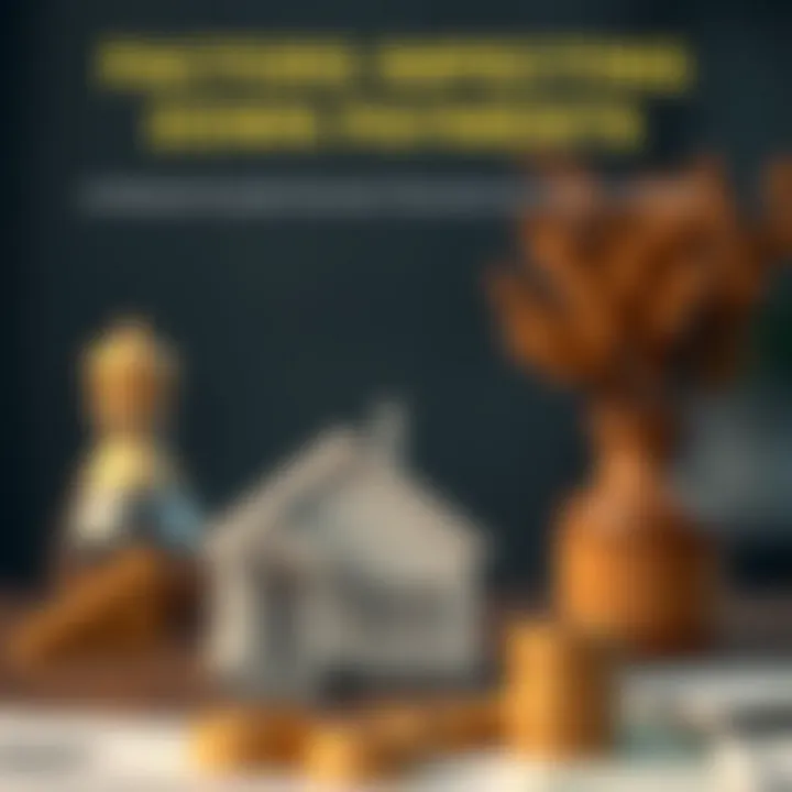 Factors Impacting Down Payments Visual representation of factors influencing down payment amounts