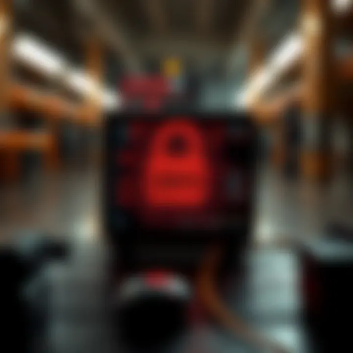 Visual representation of zero-day exploit concept