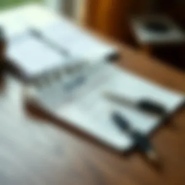 A notepad and pen for documenting scam details