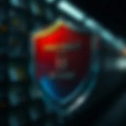 A shield representing protection against scams